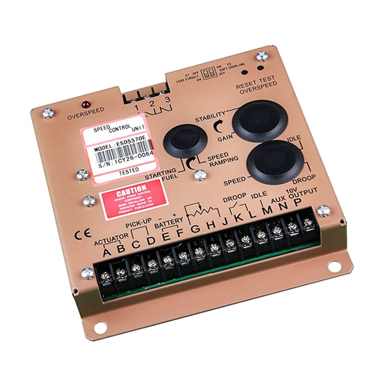 Generator Speed Control Controlador de Velocidad del gobernador electrónico de la Unidad de Control de Velocidad del generador ESD5570E