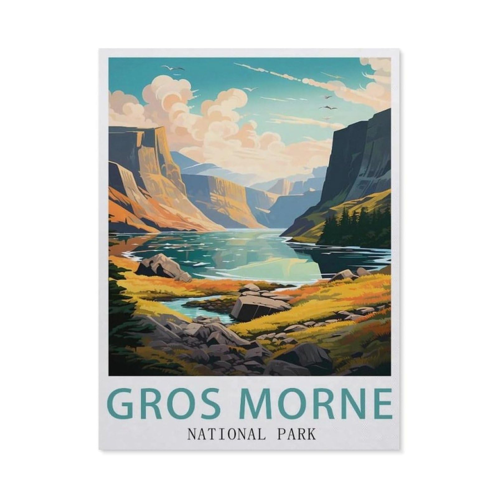 Funny Metal Tin Signs，Gros Morne National Park(20x30cm）