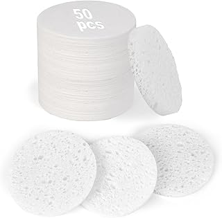 Esponjas faciales comprimidas de 50 unidades,...