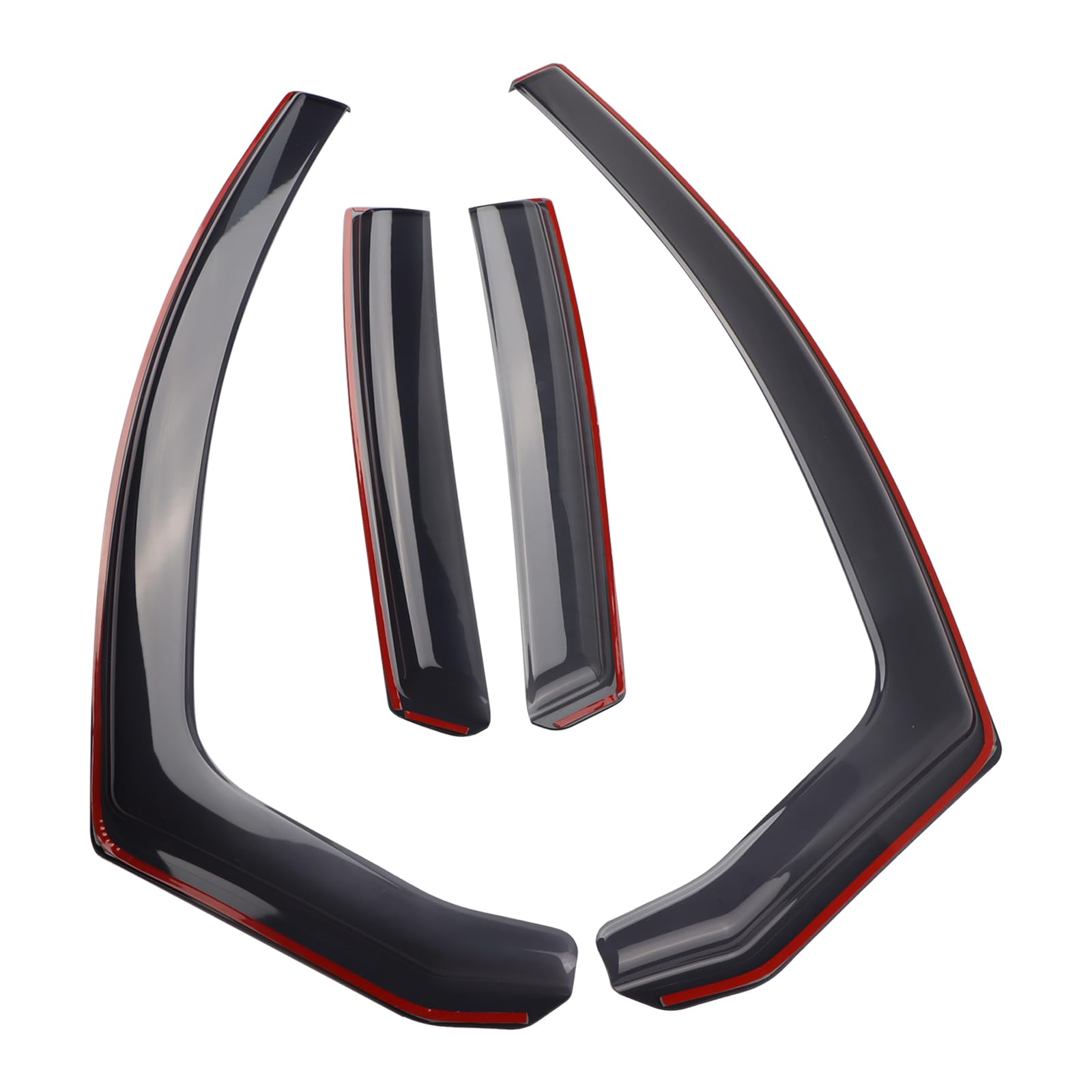 Lot de 4 déflecteurs d'air pour Opel Astra J MK6 2009–2015 5 portes à hayon/berline – Lot de 4 déflecteurs d'air intégrés, protection contre le vent, la pluie et le soleil, installation facile