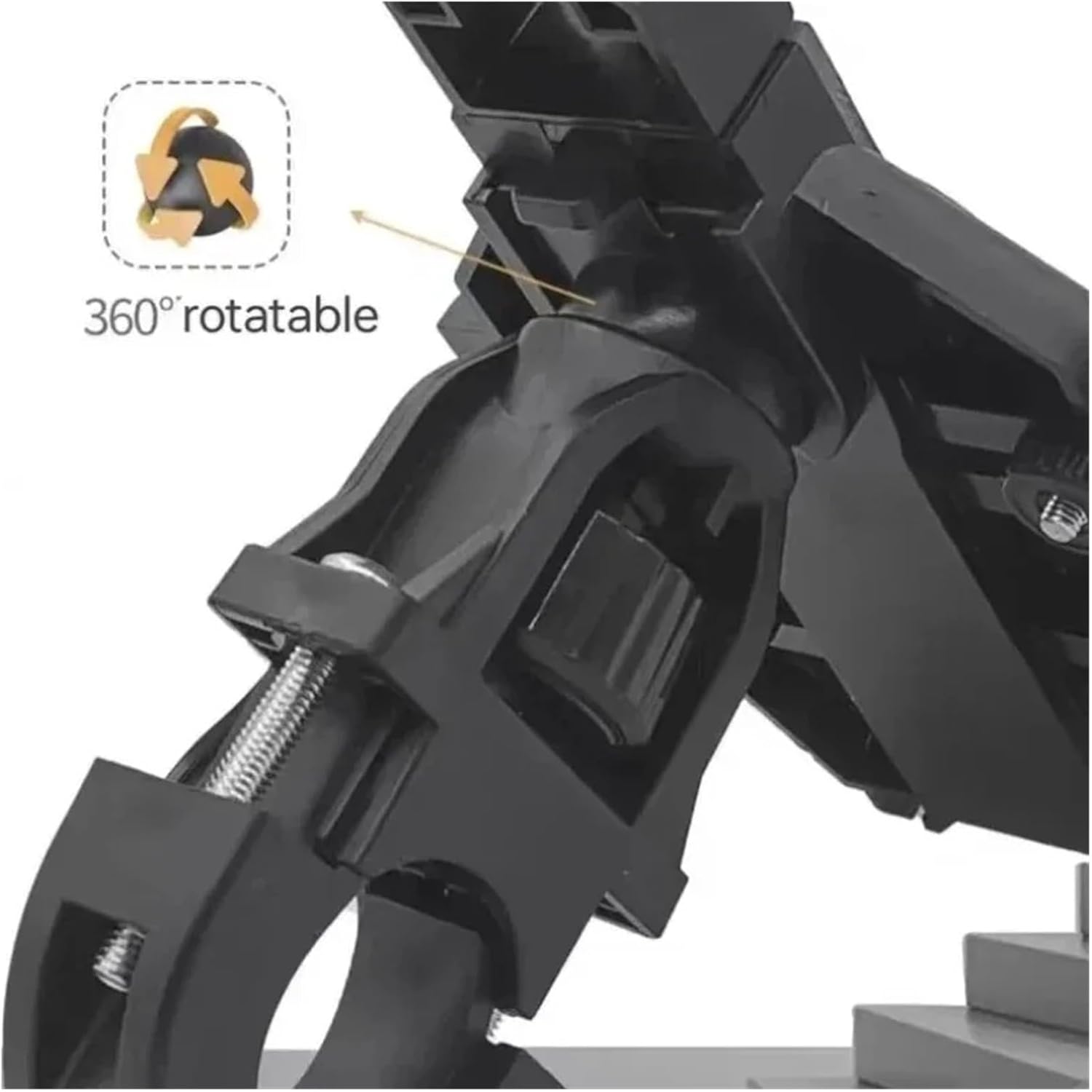 Bike Phone Mount Universal New Upgraded Eight Claws Mobile Phone Holder for Motorcycle Scooter ATV Bicycle E-Bike Cell Bracket Bicycle Phone Holder(Mirror Seat Mounting)