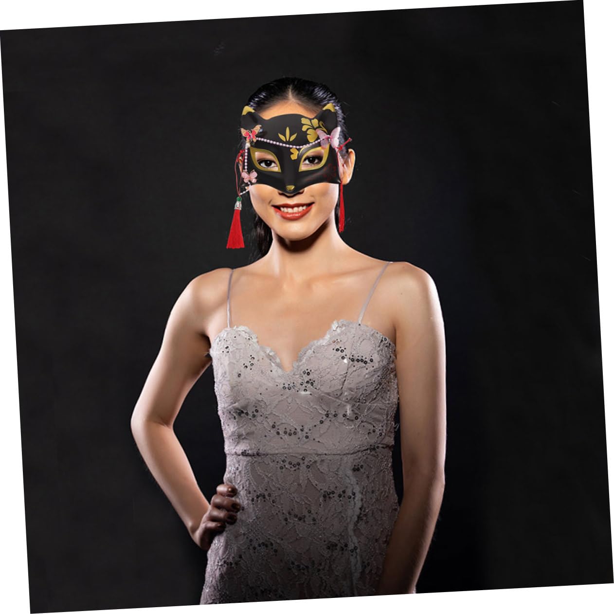 Healeved 4 Pezzi Maschera per Cosplay e Maschera per Halloween e Spettacoli Teatrali con e Design