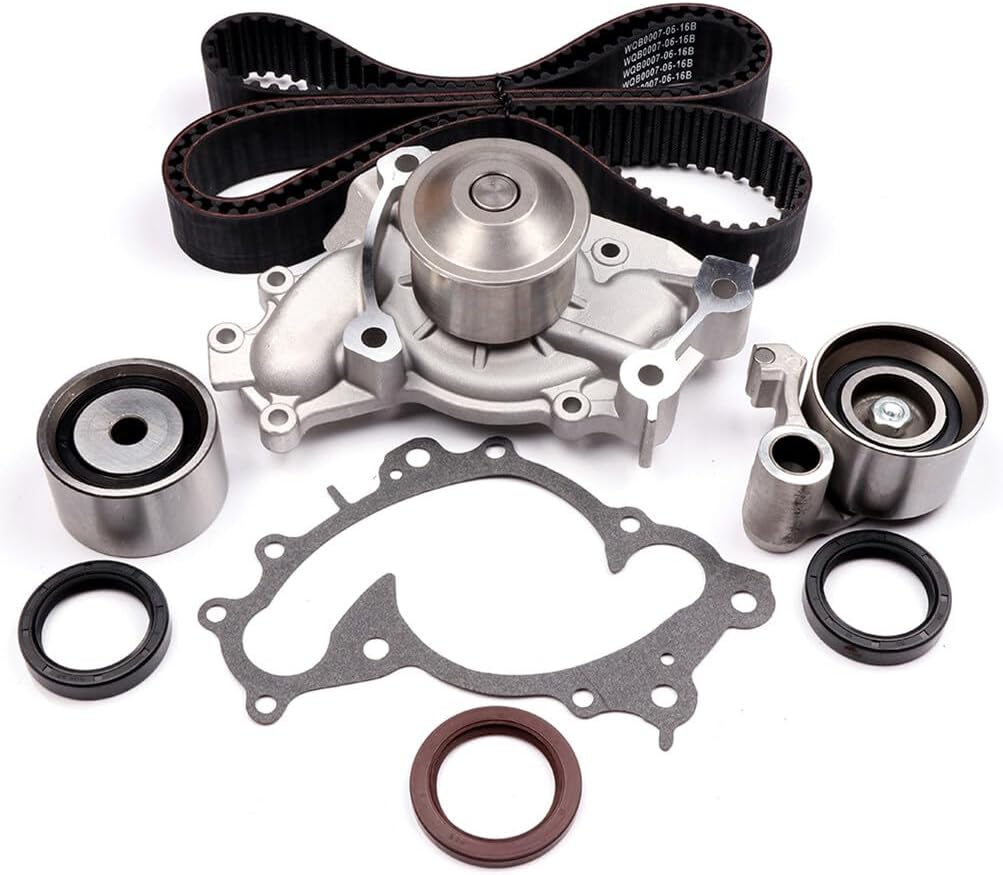 ASAPE PCI:TS26257 Timing Belt Kit with Water Pump Fit for 1994-1995 1999-2002 for Lexus ES300 3.0L 1999-2003 for Lexus RX300 3.0L 1998-2003 for Toyota Sienna 3.0L