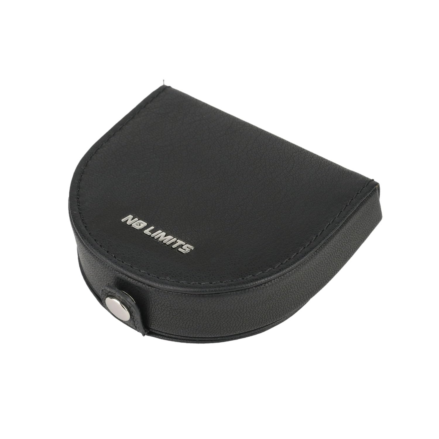 No Limits Talon porte-monnaie en cuir véritable, homme et femme, fermeture à bouton, sac porte-monnaie, avec boîte, Noir , Moderne