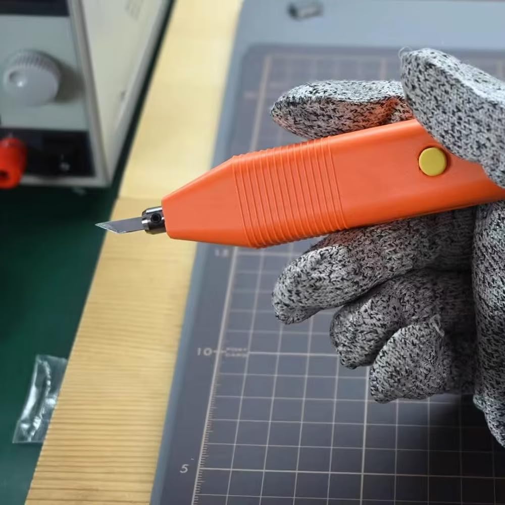Toplionace Ultraschall Schneidemesser Zum Selbermachen mit 5 Klingen | Hochwertiger Handschneider für 3D Drucke, Holz, Kunststoff und Leiterplatten
