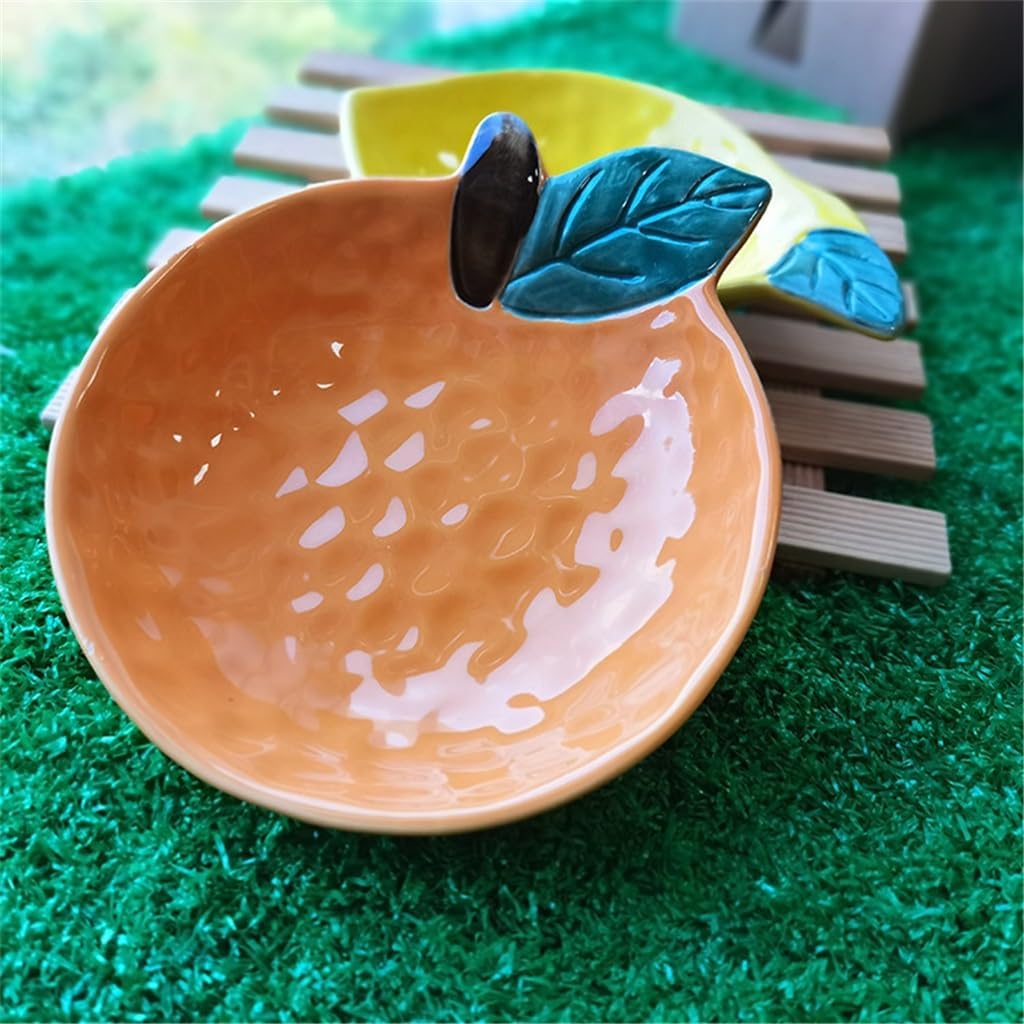 Lovely Sauce Dish Colourful Fruit Saucer Dip Small Ceramic Hand Painted