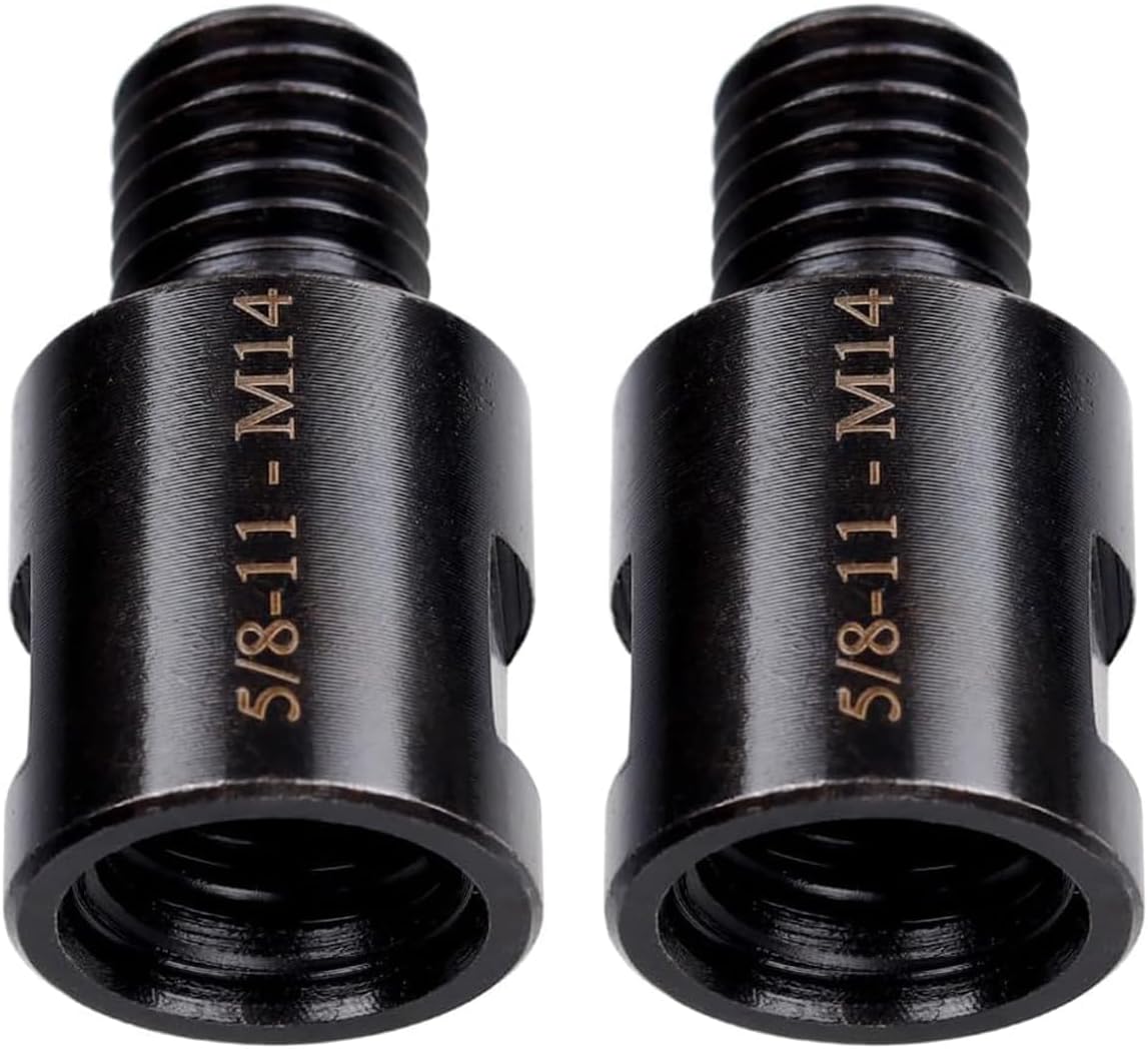 Wolfride 5/8"-11 to M14 Angle Grinder Attachment Adapter 5/8-11 female to M14 male adapter (2 Pcs)