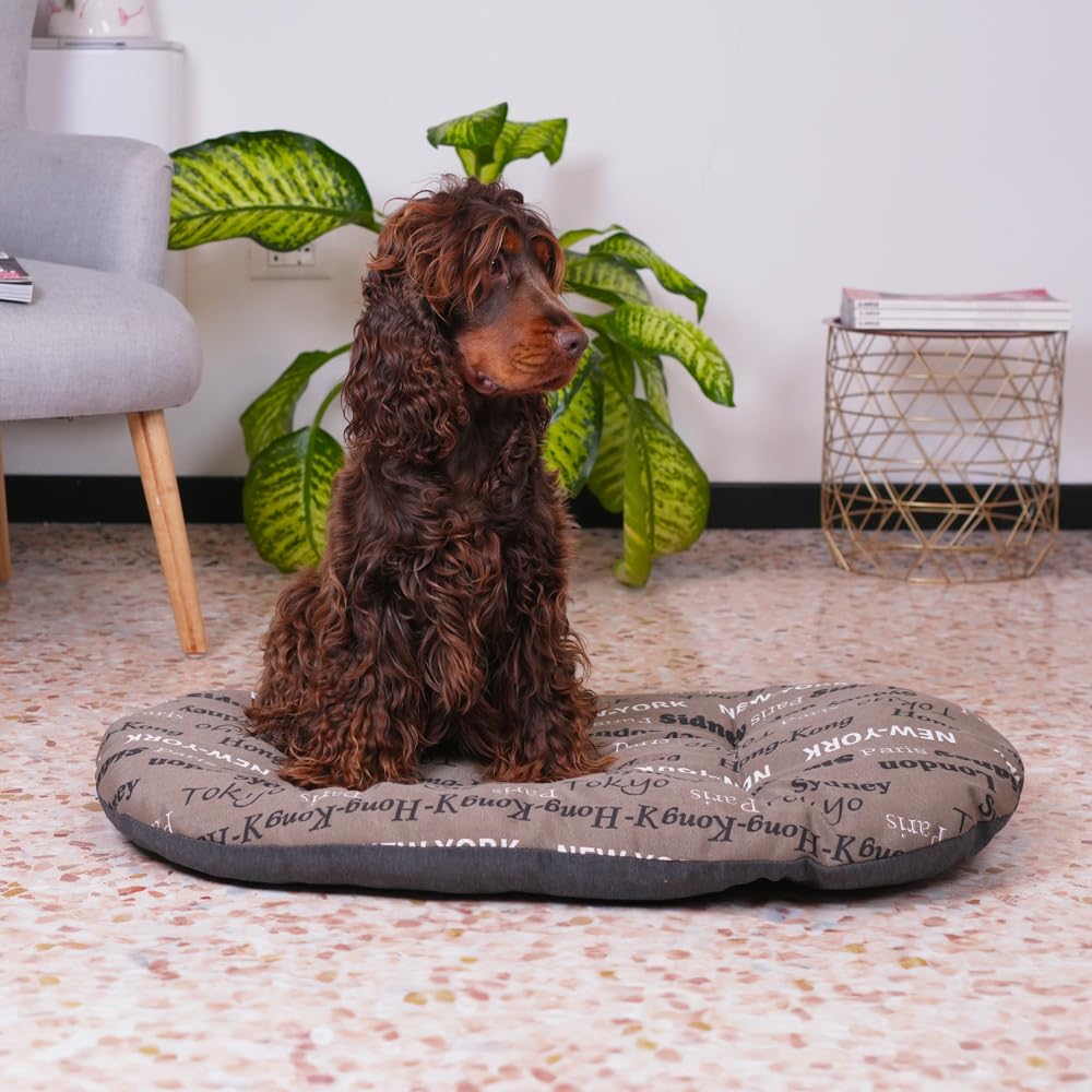 Ferplast Cuscino per Cani e Gatti RELAX C 89/10 Cotone Imbottito Soffice Morbido Lavabile Pratico , 85 x 55 x cm