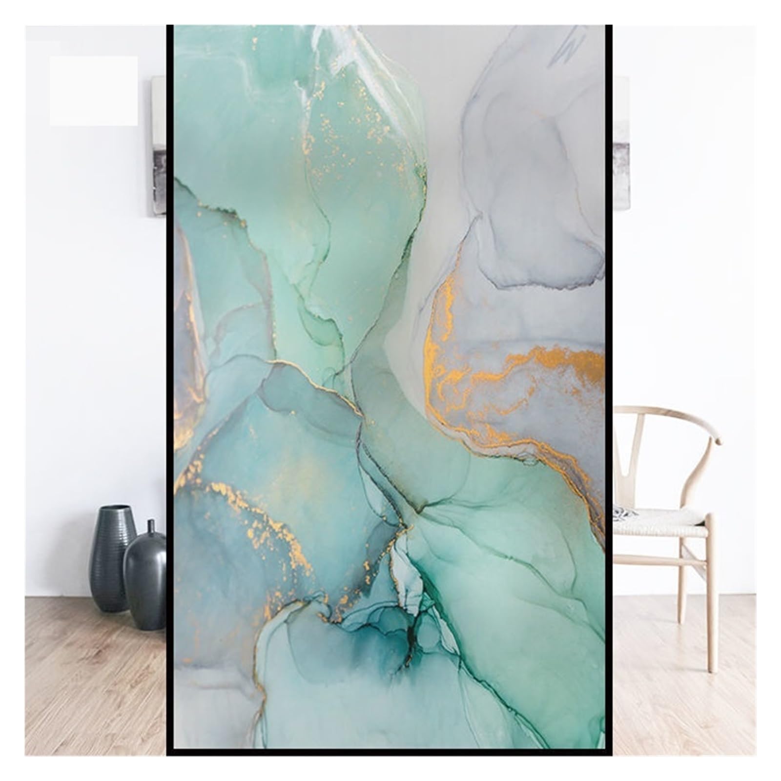 Window Film Electrostatic Glass Stickers,Privacy Film, Non-Adhesive Vinyl Multicolor Multiple Sizes Pack(Colour-d,30x90cm)