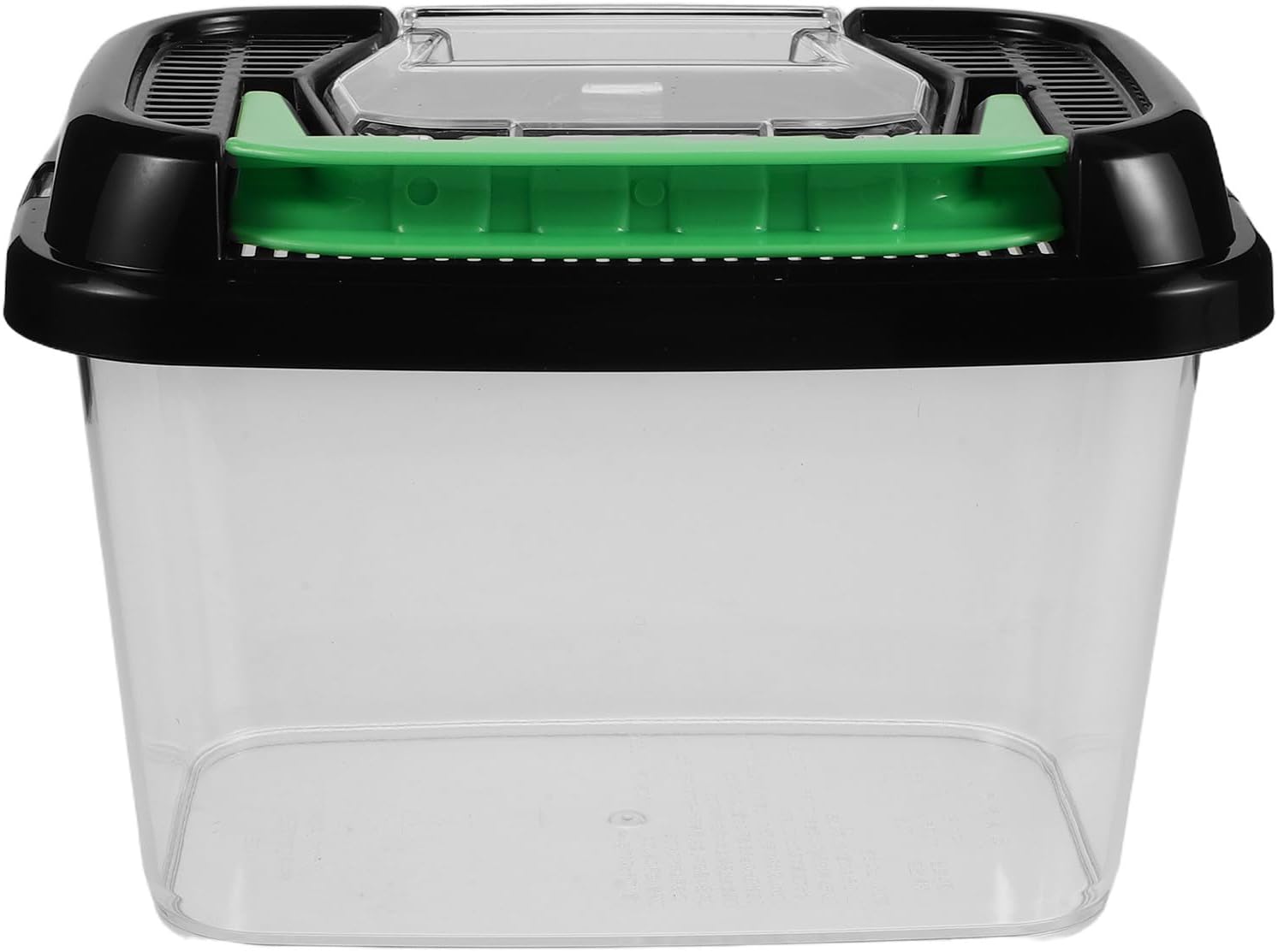 Turtle Habitat – Portable Clear Aquatic Pet Reptile Box with Lid Plastic Carrier Enclosure for Spider Tortoise Gecko Snake Transport Bin for Outdoor Use