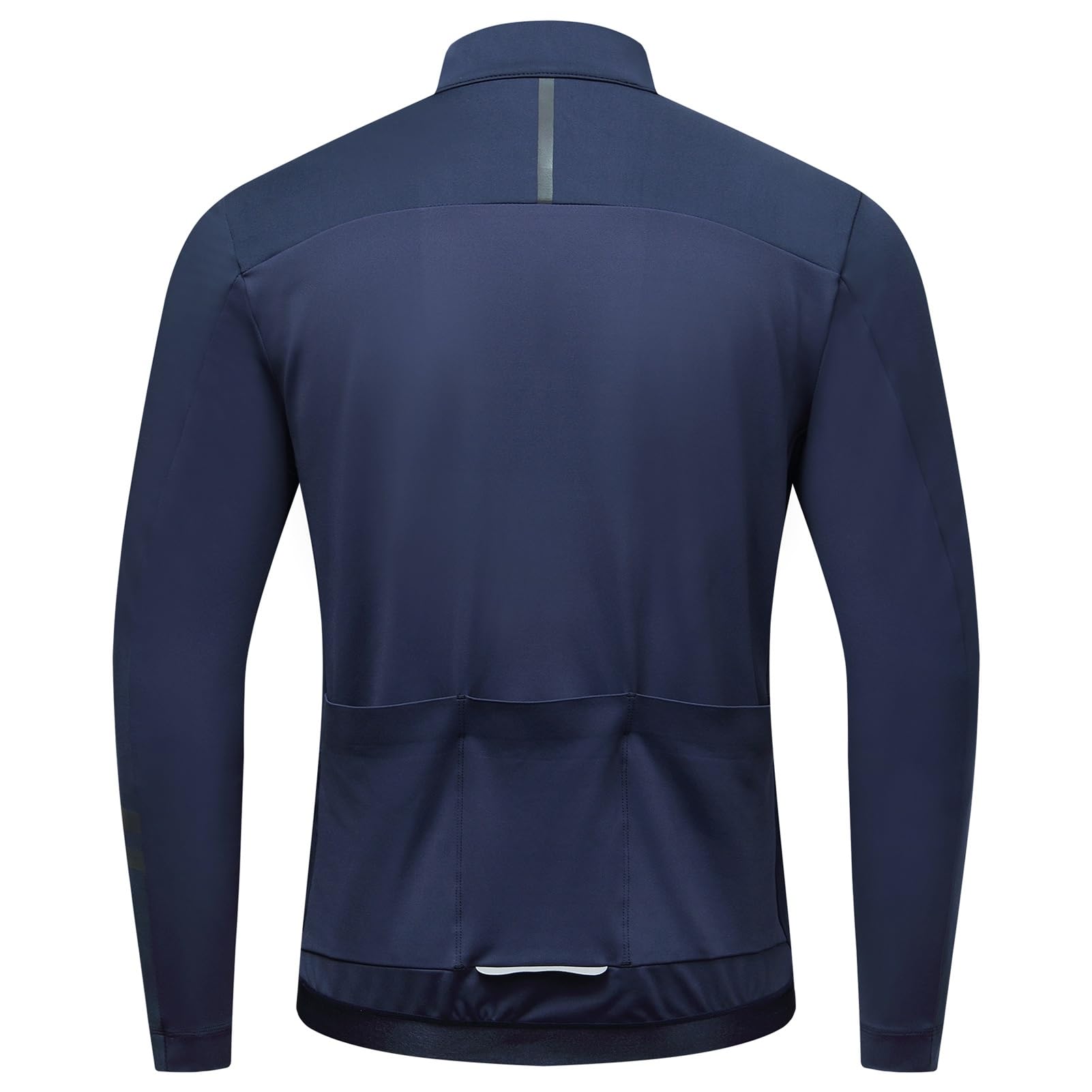 Zimowa męska kurtka rowerowa Ciepła Termiczna Wiatroszczelna Softshell Kurtka Sportowa Odblaskowa Kurtka z 2-kierunkowym zamkiem błyskawicznym
