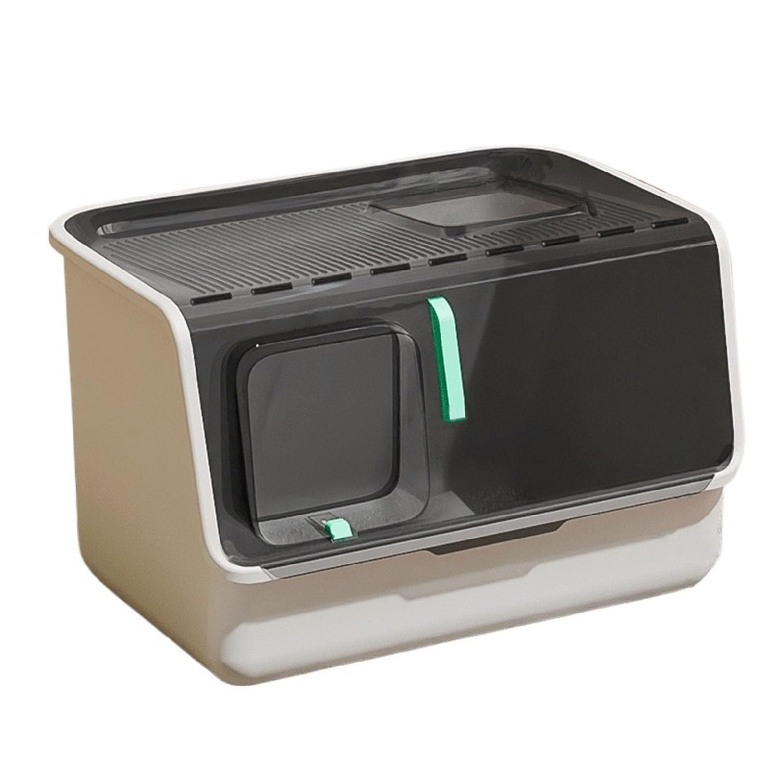 Lettiera per Gatti Lettiera for gatti completamente chiusa, toilette portatile for animali domestici con ampio spazio, ingresso frontale, uscita superiore, vasca for la pulizia dei gatti in plastica f