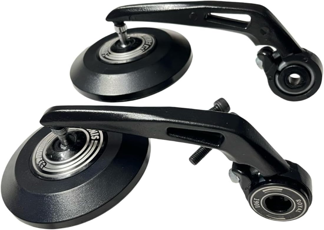 Kohli Bullet Handle Bar End Mirrors Compatible with Hunter Meteor Reborn Standard Super Meteor 650 Shotgun GT Continental Interceptor Himalayan Scram Guerrilla Bikes (With Black Weight)