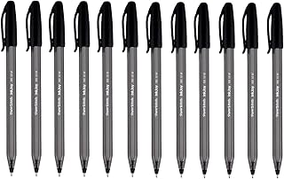 Paper Mate Inkjoy 100 Ballpoint Stick Pen Medium Point Black 12 Pack