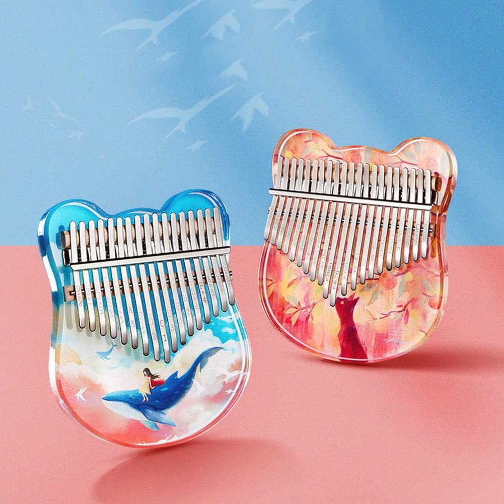 Amazon | HALOU KALIMBA 17/21トーン透明なアクリルサムピアノ