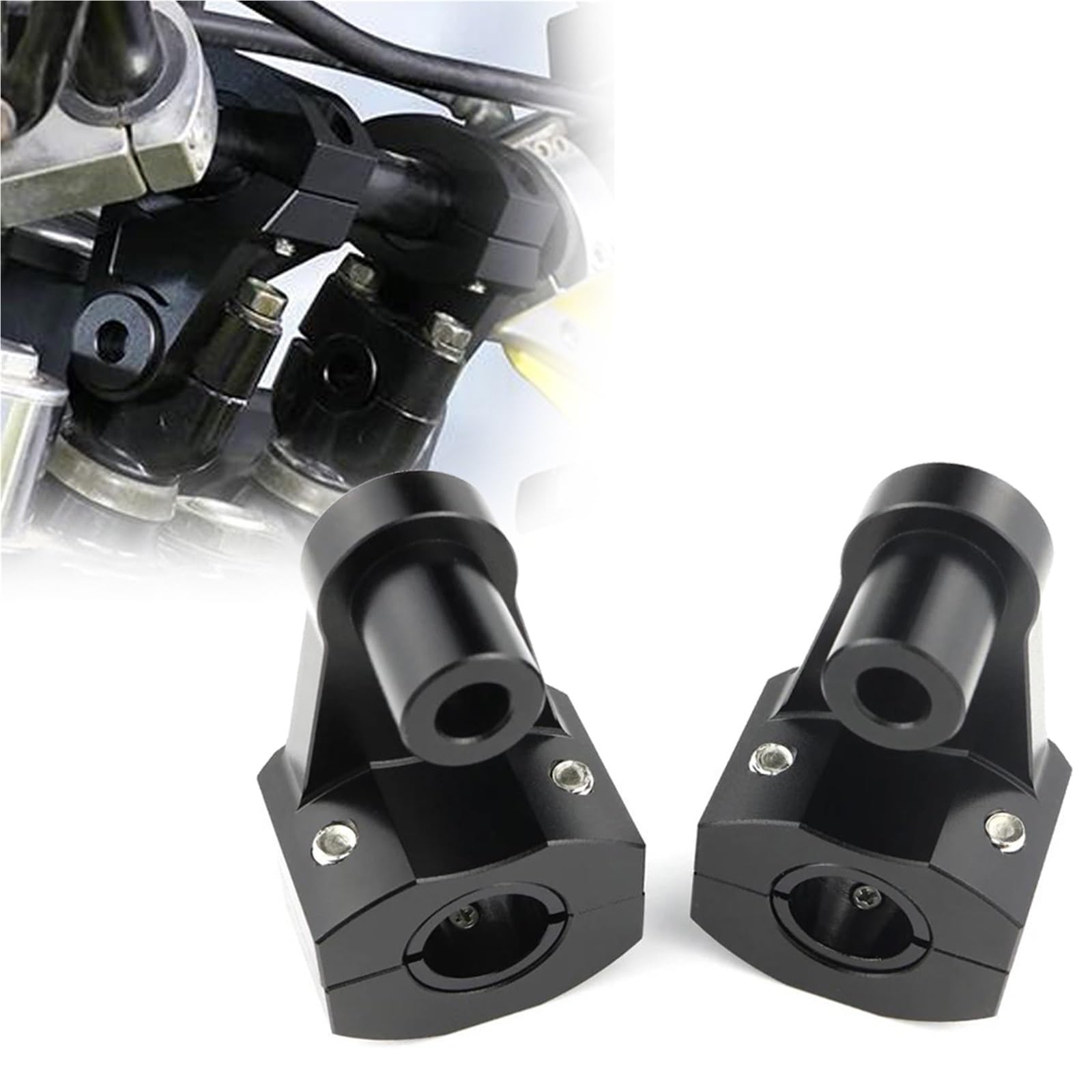 Support de serrage pour moto risers en alliage usiné 22 mm - 8