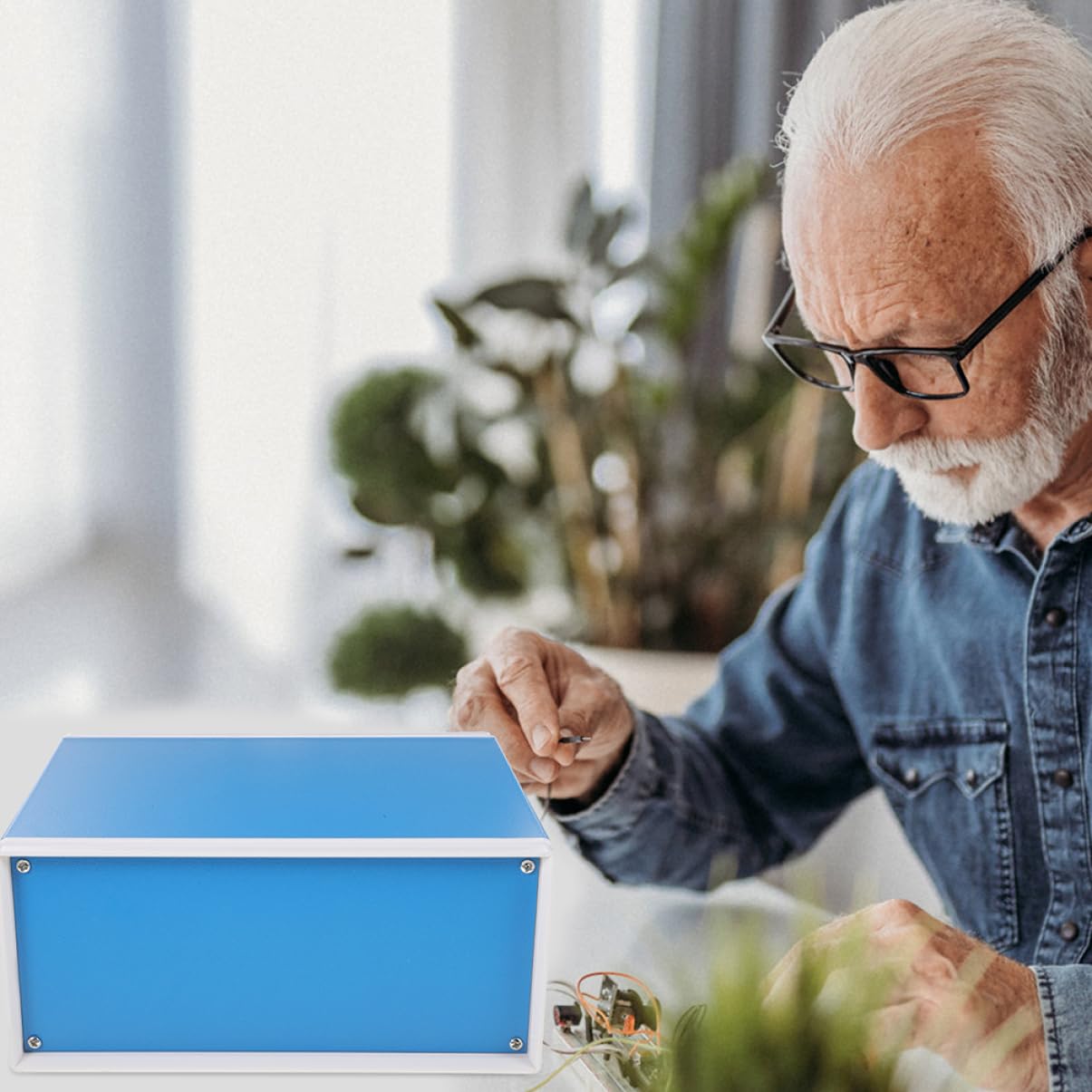 ARTIBETTER Elektronikgehäuse aus Metall Anschlusskasten Projektbox für Kleine Klemmen Schraubmontage Selbstgemacht Elektrogehäuse für Messgeräte