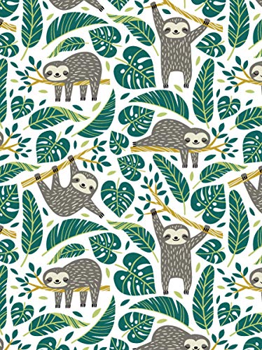 Sloth Journal (Quiet Fox Designs) 96 Blank Pages for Creative