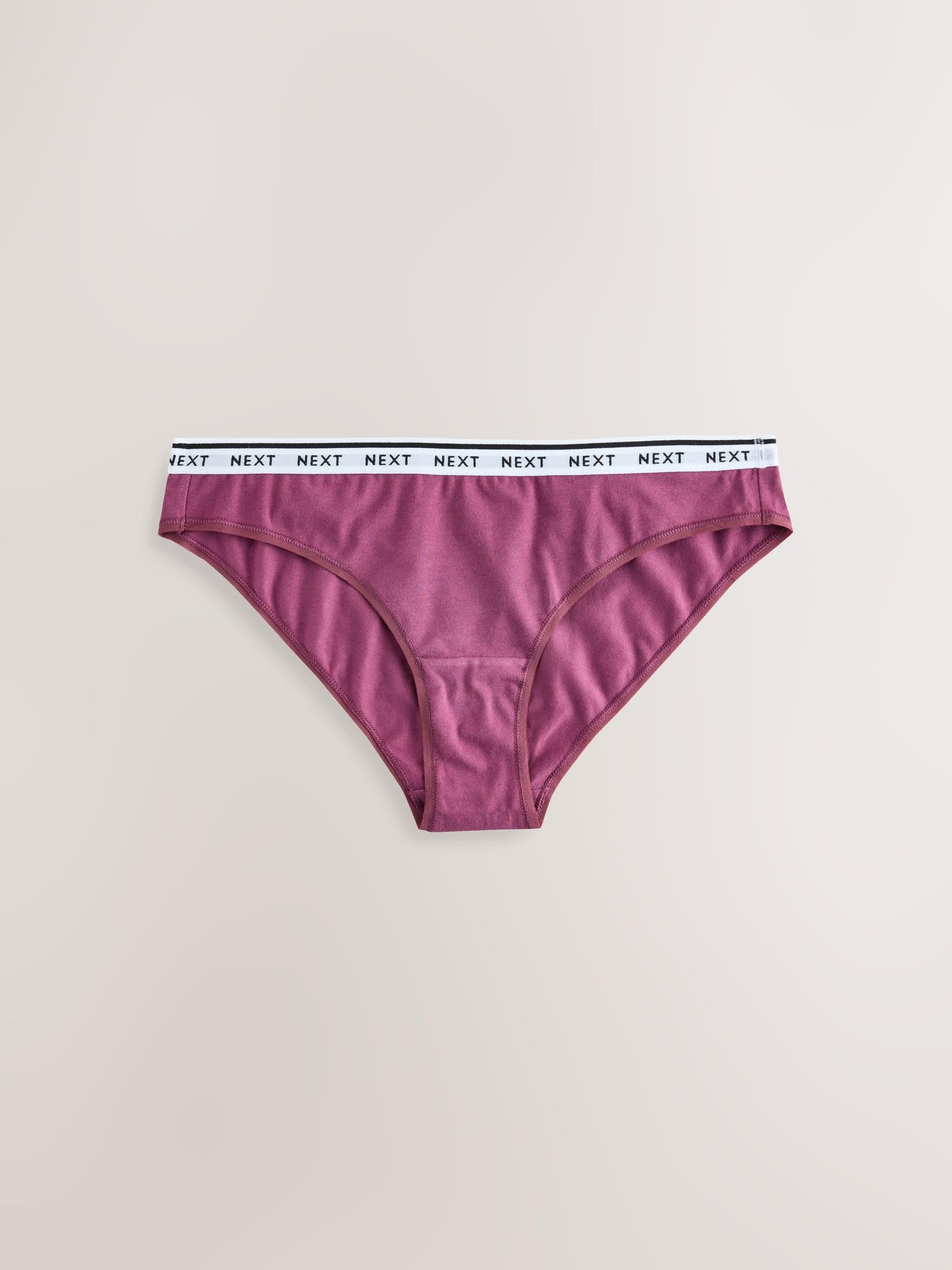 NEXT Mujeres Pack de 7 Braguitas brasileñas de algodón con Logotipo