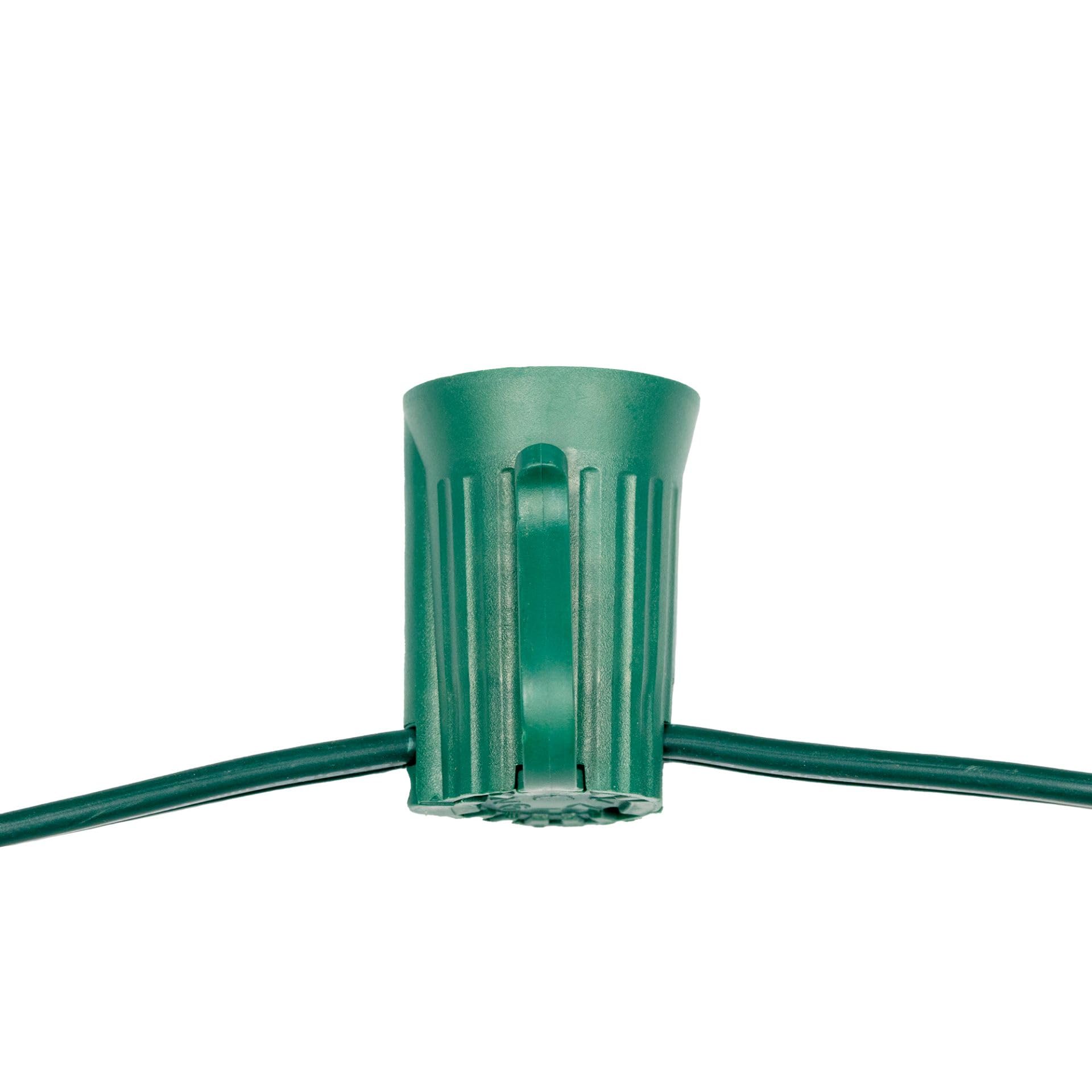 Novelty Lights 250 Feet C9/E17 Socketed Light Spool, 12 Inch