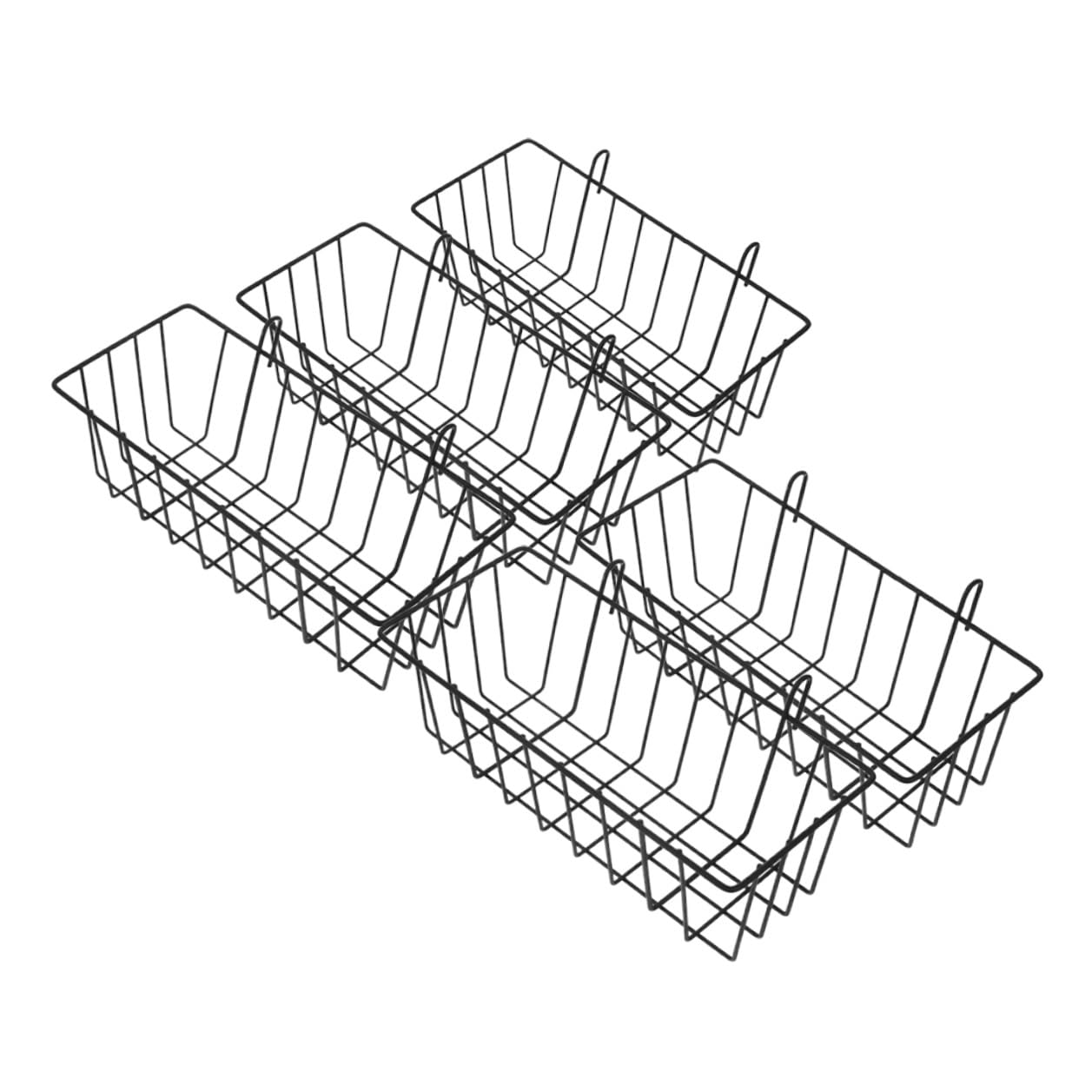 Râtelier à Foin pour Lapins Suspendu, Métal Noir, Lot de 5 Pièces | Cage D’animal, Support Stable, Garde la Nourriture Propre, Convient Lapin et Chinchilla