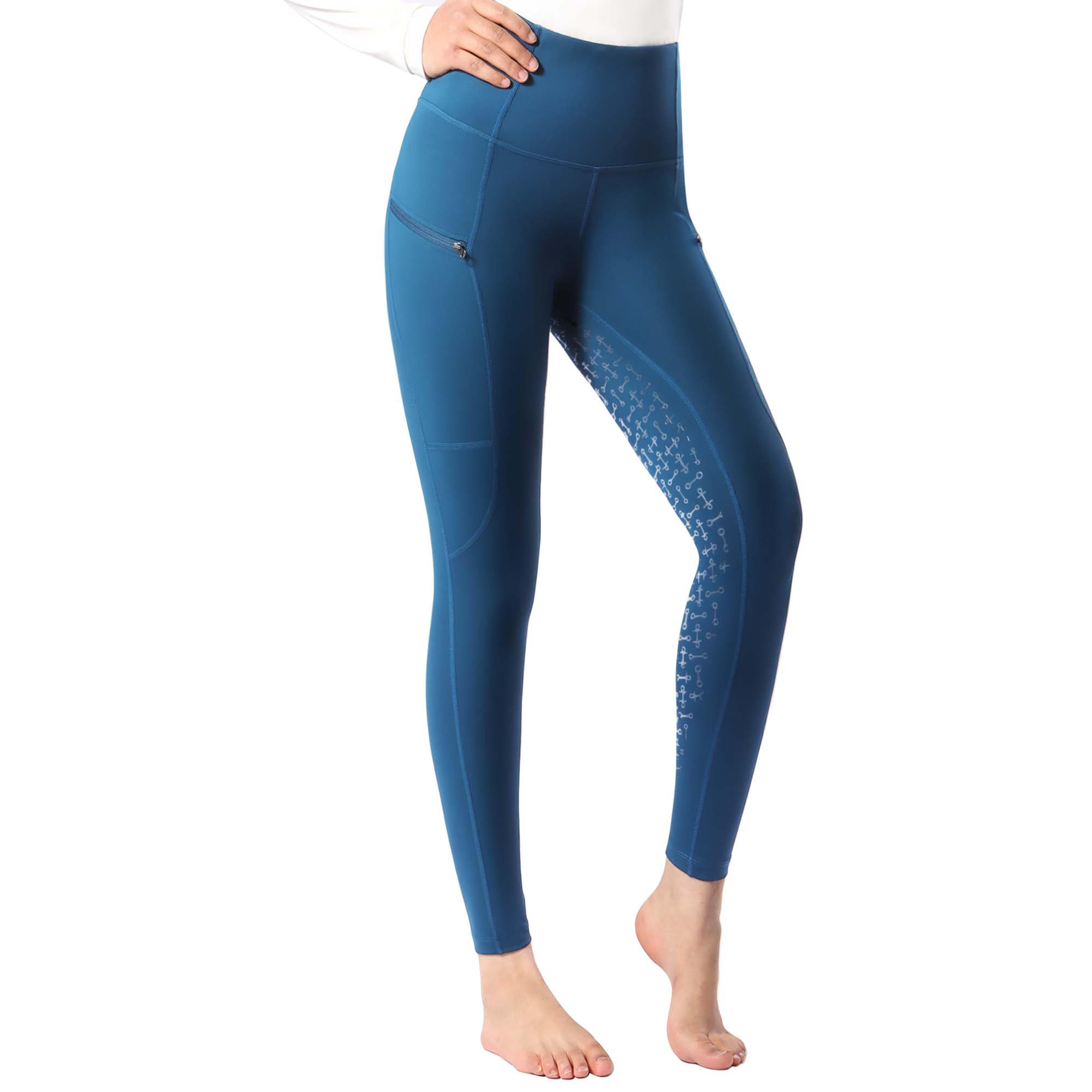 Harrison Howard Women's Full Seat Silicon Grip Equestrian Breeches Horse Riding Tights High Waisted Leggings for Women
