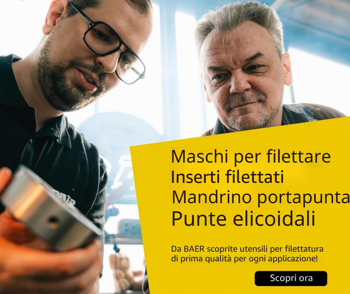 BAER HSSE - Set di punte elicoidali (0,5 mm di altezza), 1-10 mm, in acciaio HSSE/cobalto ad alta lega, in ferro, per trapano