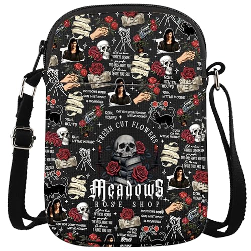 WCGXKO Smut Reader Gift Spicy Book Crossbody Bag Funny Cat Spicy Book Zipper Messenger Bag