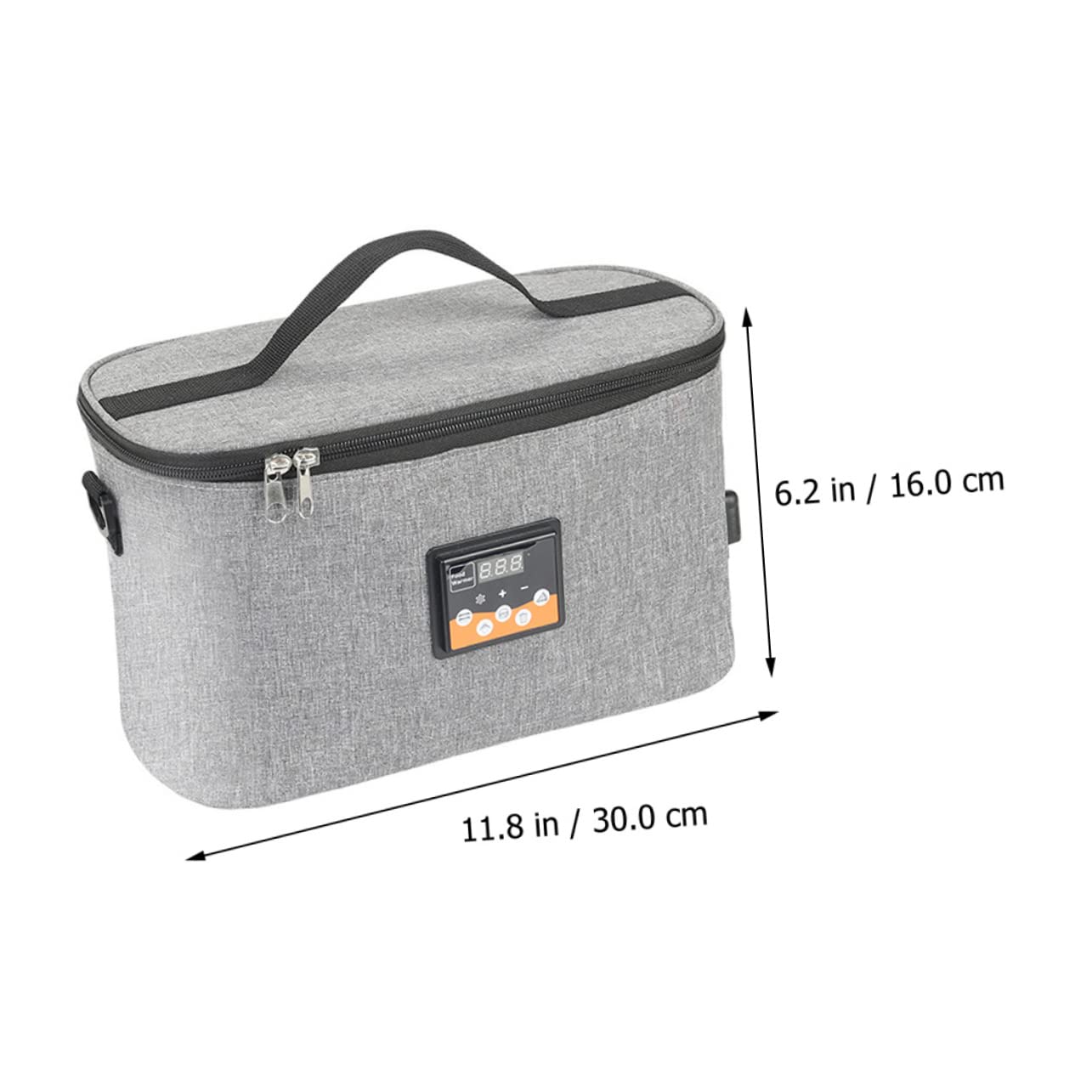 Auto Babyflaschenwärmer Tasche 8l aus Oxfordstoff für Unterwegs | Lcd Temperaturanzeige, Dc 12v Ladeadapter, Tragegurt und Haken für Kinderwagen
