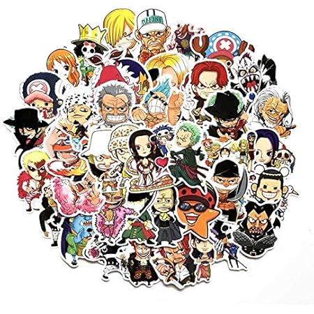 Amazon 50枚 ワンピース ステッカー One Piece 防水 耐水 シール 詰め合わせ 車 シール ステッカー おもちゃ