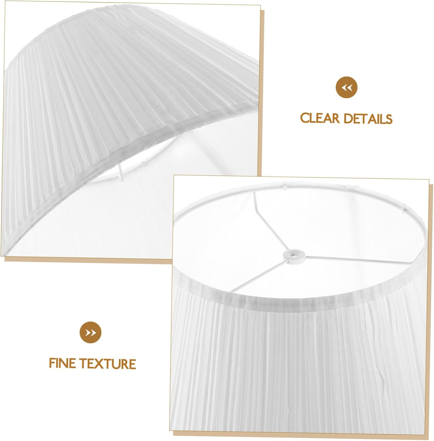 Levemolo Linen Lamp Shade for Table and Floor Lamps Vintage Softens Light for Bedroom and Living Room Decor Replacement for Old Shades