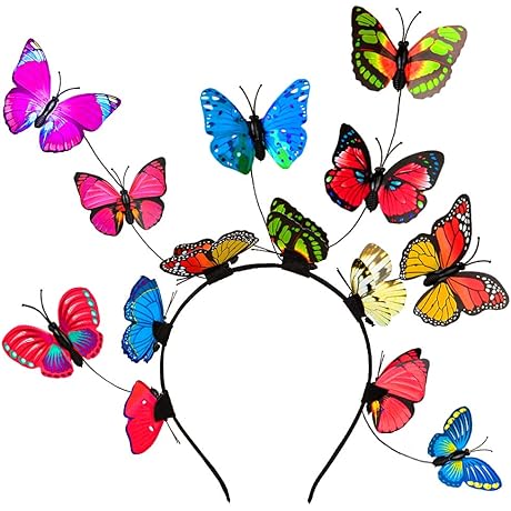 Festive Earth Day Headband Nature Butterfly Fascinator Hats