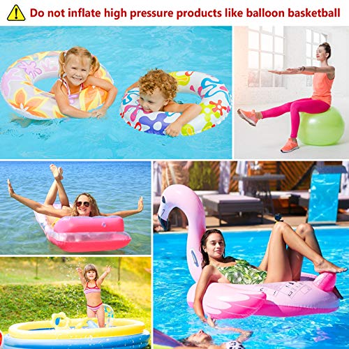 Elektrische luftpumpe, wiederaufladbare tragbare drahtlose Luftpumpe mit 4000mAh schnell auffüllbarer aufblasbarer elektrischer Pumpe für Luftmatratze, Schlauchboot, Schwimmring, Yoga Ball - Image 5