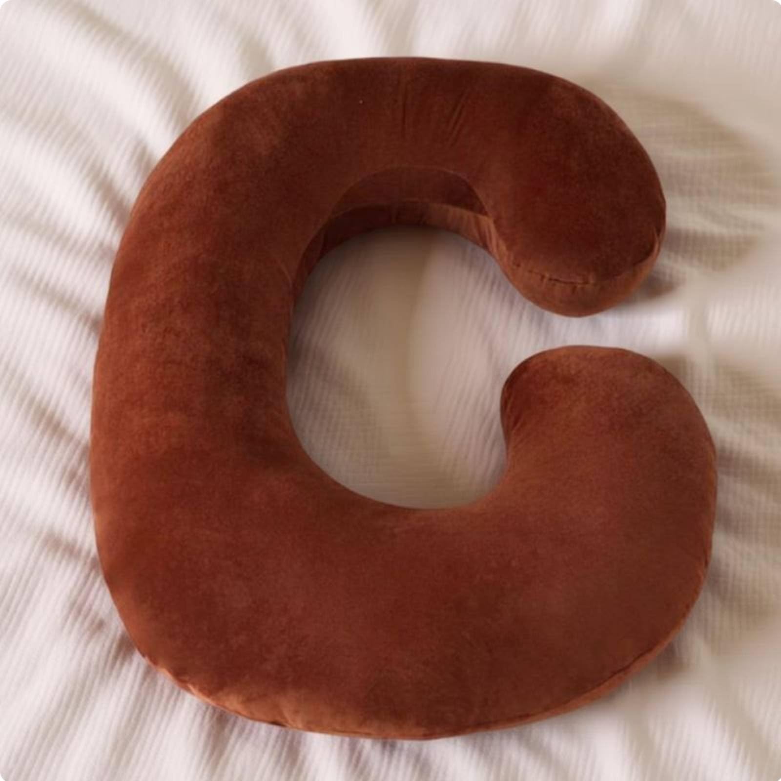 Cuscino Gravidanza U Sagomato Sostegno Ergonomico Multiplo Federa Vellutata Staccabile Riempimento Rinforzato Adatto a Donne Incinte Allattamento Sonno Rilassante, Rosa, 70x140cm