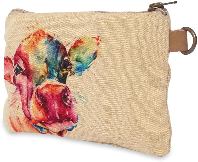 COTT N CURLS Cow - Wristlet Wallets for Women, Crossbody Sling Bags, Crossbody Purse, Tote Bag, Book Bag, Cell Phone Purse