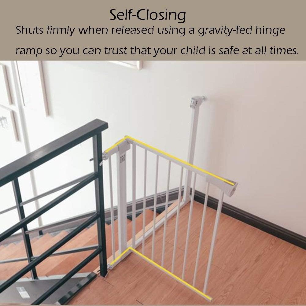 Pet Playpens Safety Gates Pet Gates for Dogs - Extra Wide Safety Gate, Pressure Mounted Indoor Pet Barrier, for Walls/Stairs Staircase-Balusters/Width 95-102Cm