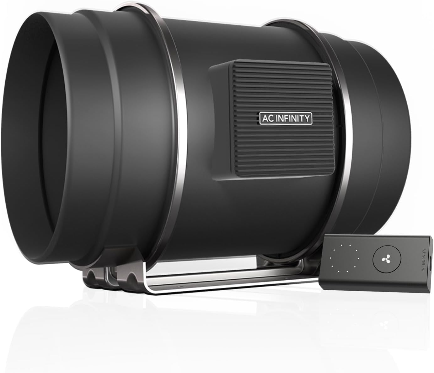 AC Infinity CLOUDLINE S8, Quiet 200mm Inline Duct Fan with Speed Controller - Ventilation Exhaust Fan for Heating Cooling Booster, Grow Tents, Hydroponics, 8-Inch