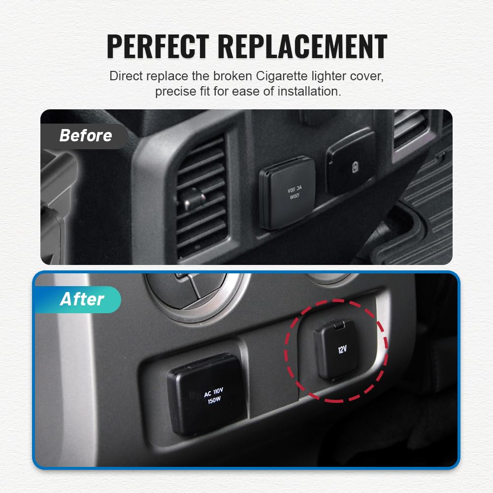Amazon.com: FSFY 1 PCS Cigarette Lighter Cover, Cigarette Lighter Socket  Cover Cap For Ford Edge Expedition Fusion For F-150 For F-250 For F-350 For  F-450 For F-550 (BB5Z-19A487-BA) : Automotive