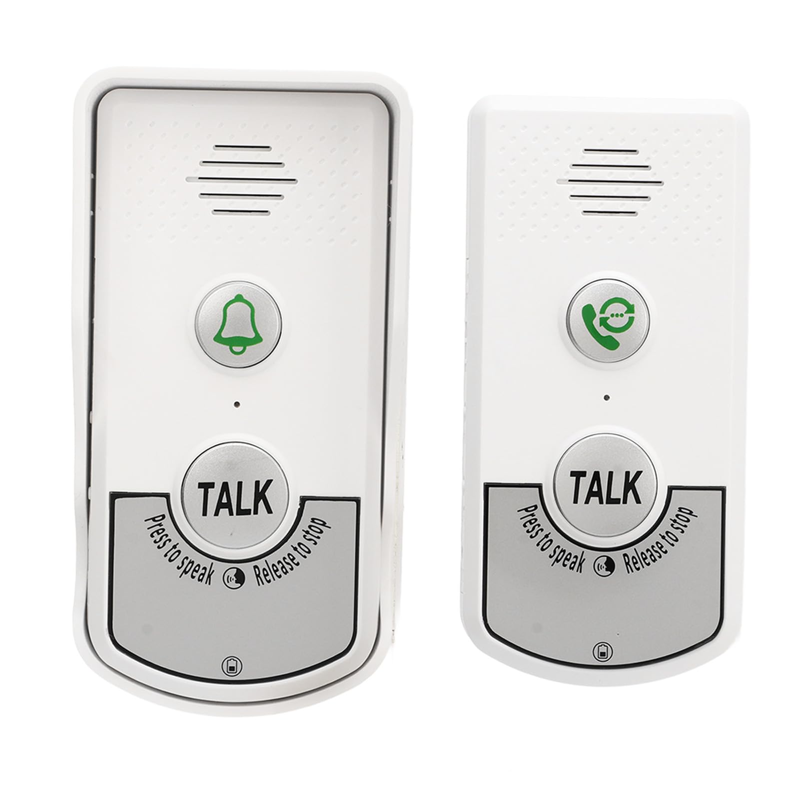 Sonnettes D'Interphone sans Fil 1000 M de Distance Excellente Puce Interphone Vocal Blanc Sonnettes de Porte Intelligentes Portables pour les Maisons Hôtels Villas Usines