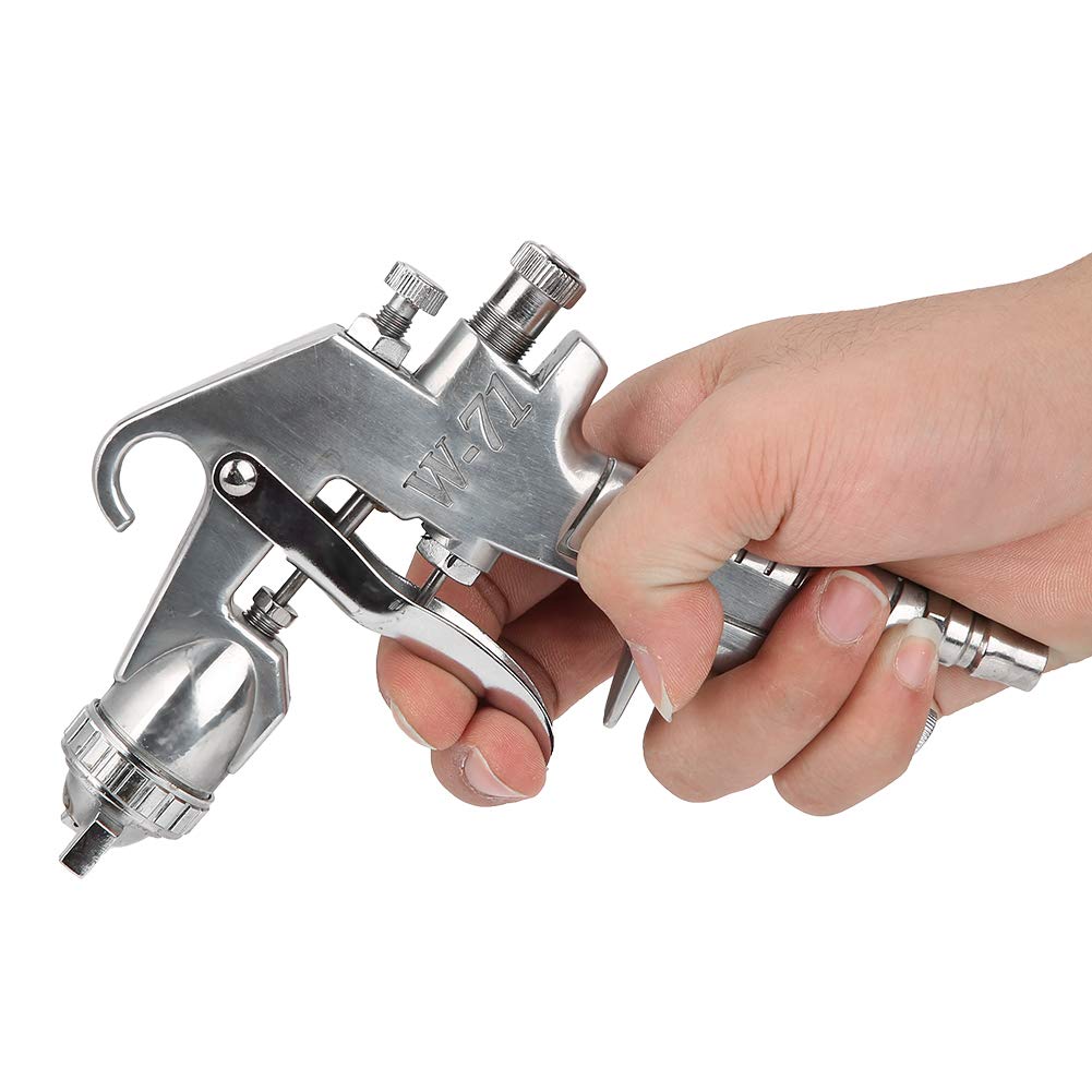 DEWIN Pistola Pulverizadora de Aire Comprimido, Boquilla de 1.5mm Modo de Alimentación Por Succión Pistola Pulverizadora de Pintura Neumática Herramienta de Pintura Neumática para Pared y Automóvil