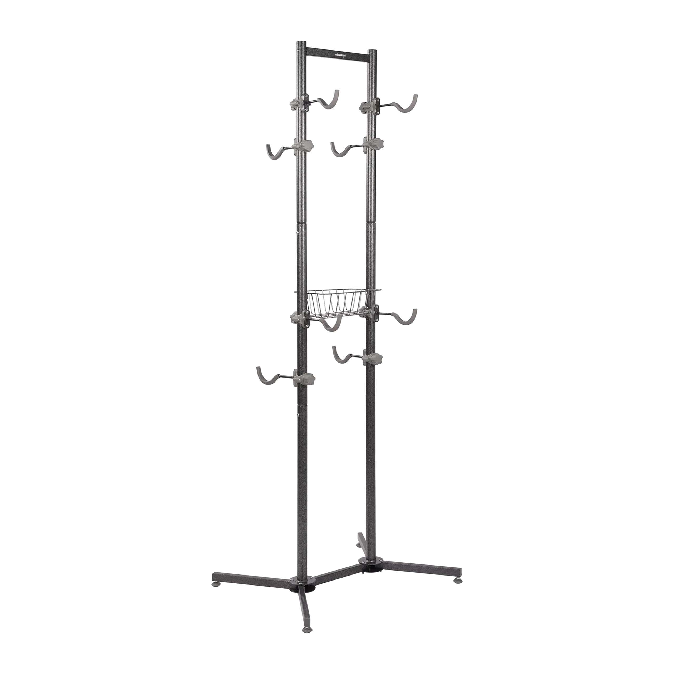 Relaxdays Soporte para 4 bicicletas: MTB, negro