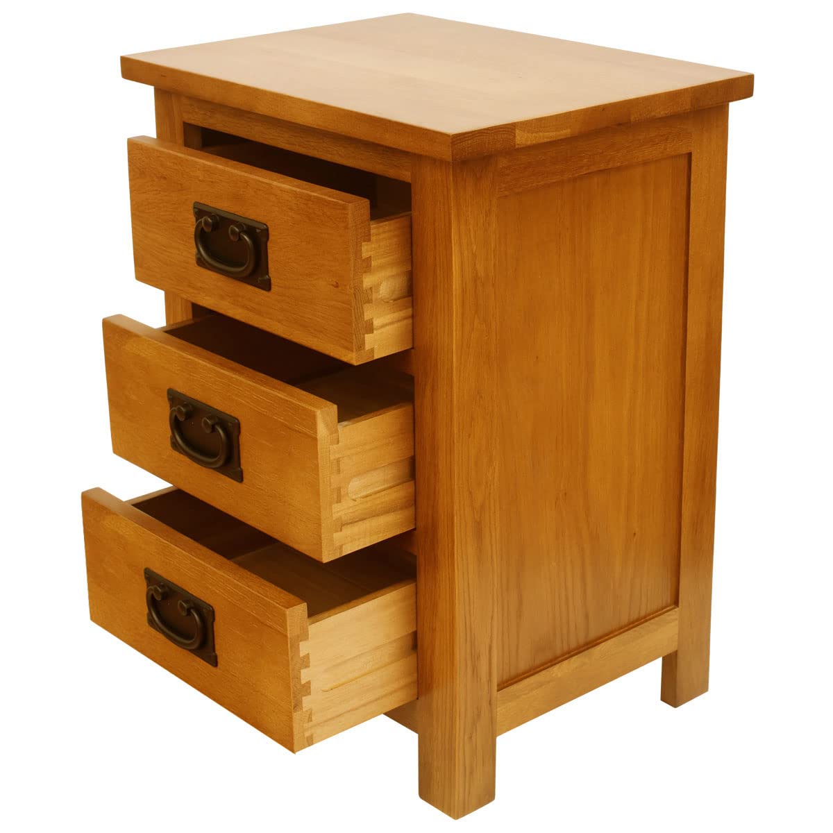 Amazon.co.jp: KendyOak ナイトスタンド オークベッドサイドテーブル
