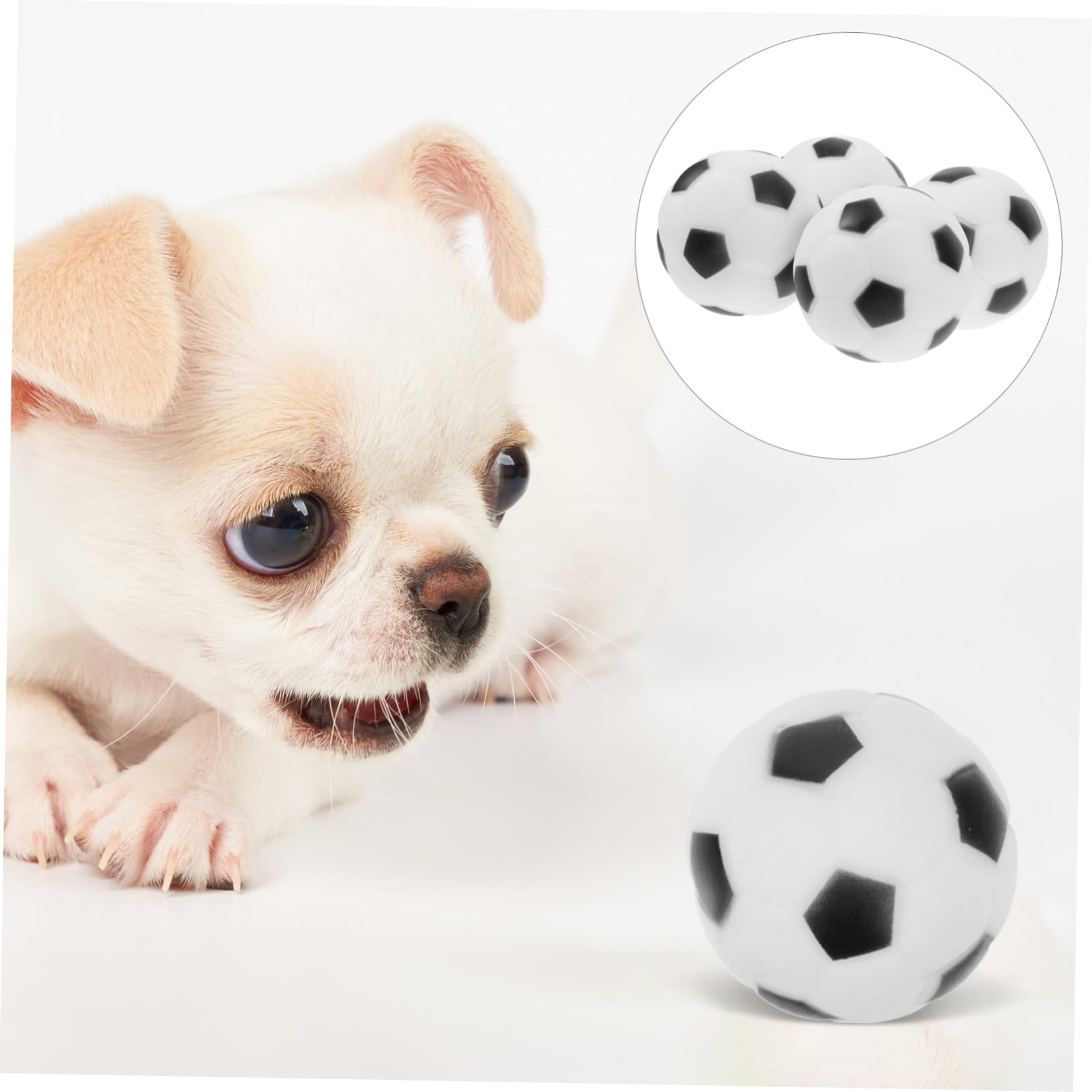 Toddmomy 20piezas Balones De Fútbol Interactivas para Juguetes De Chirriantes para Masticar y para Reducción De y Estrés