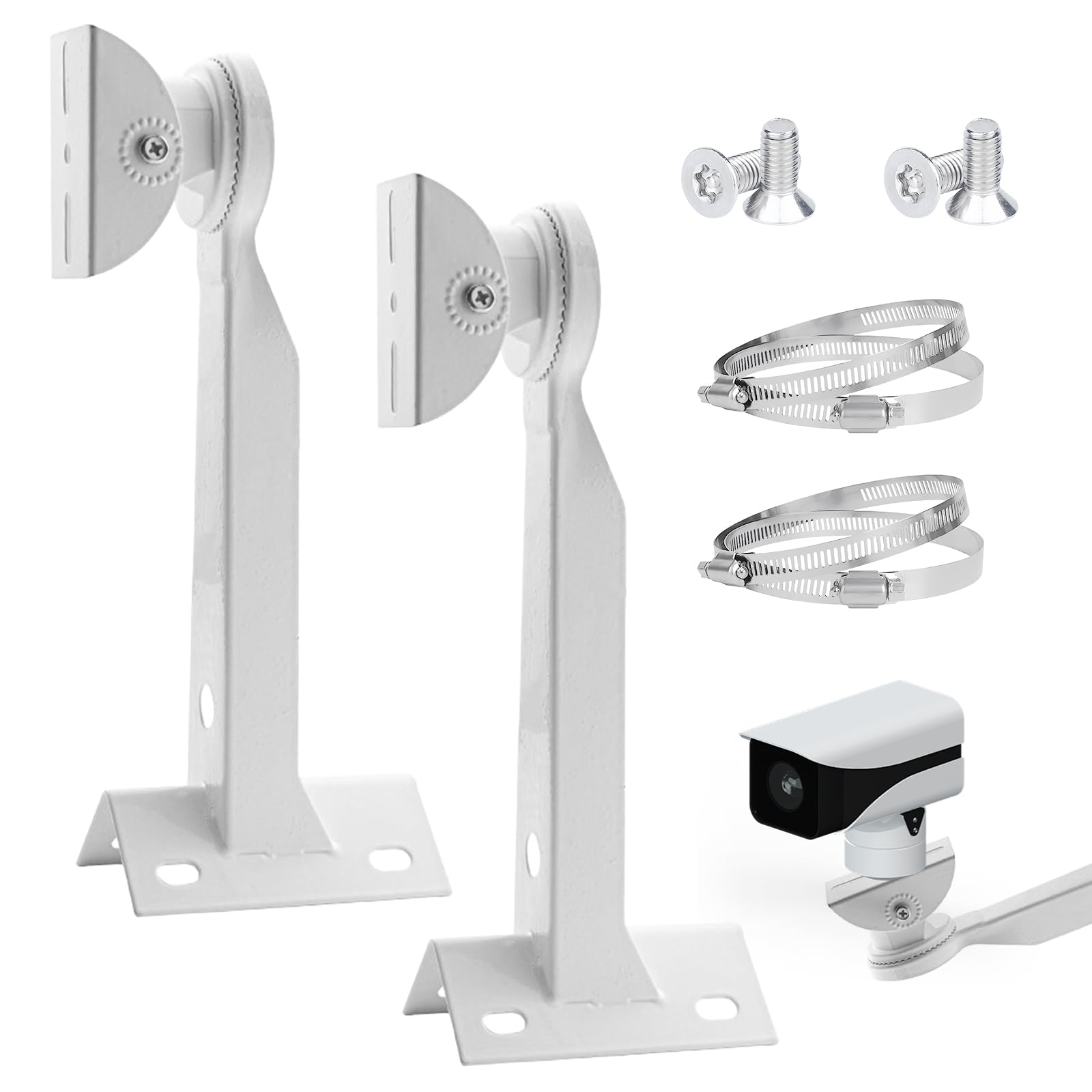 Überwachungskamera Halterung Metall - Eckmontage Mit Verstellbaren Schlaufen