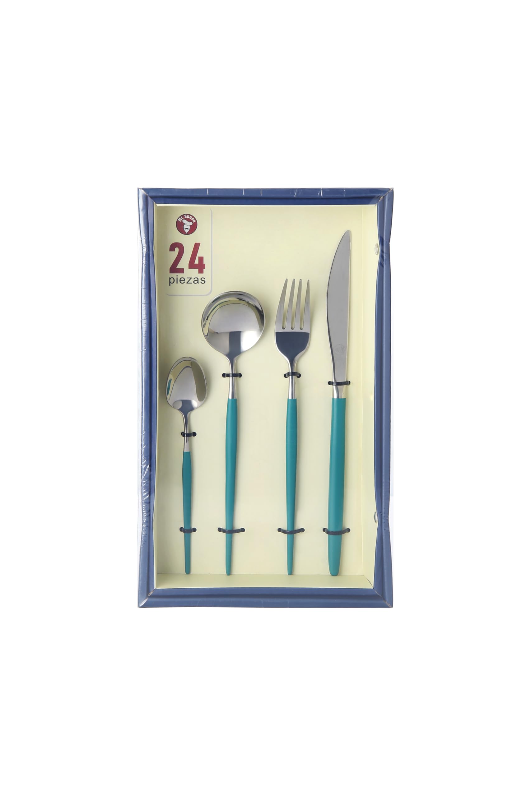 Juego De Cubiertos Set 24 Piezas 6 Personas,acero Inoxidable | Meses