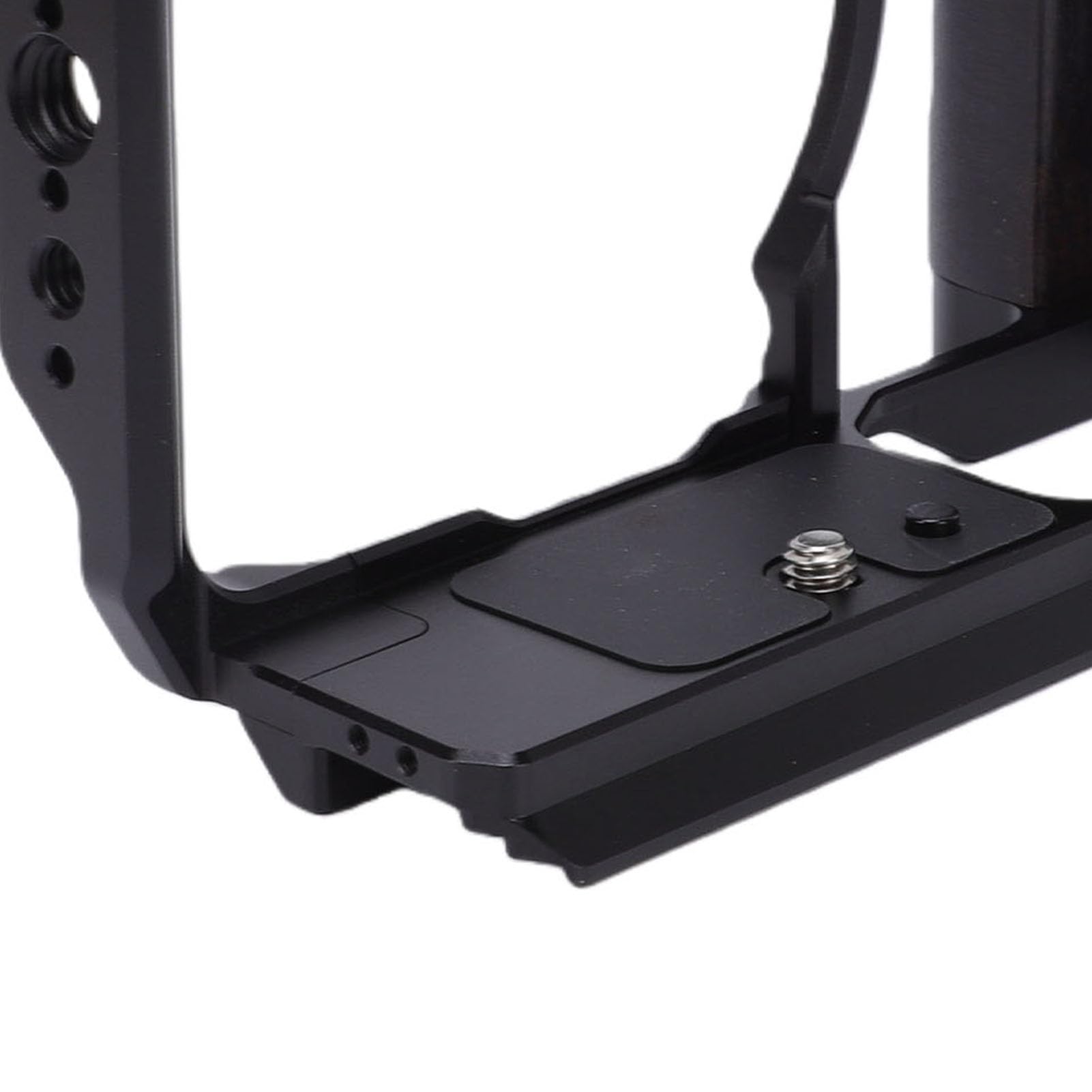 Generic Gabbia di Protezione per Fotocamera in Lega di Alluminio per Impianto di Produzione Video ZR con Supporti Filettati Versatili, Supporto per Slot Arca da 38 Mm per Creatori di Contenuti (BLACK)
