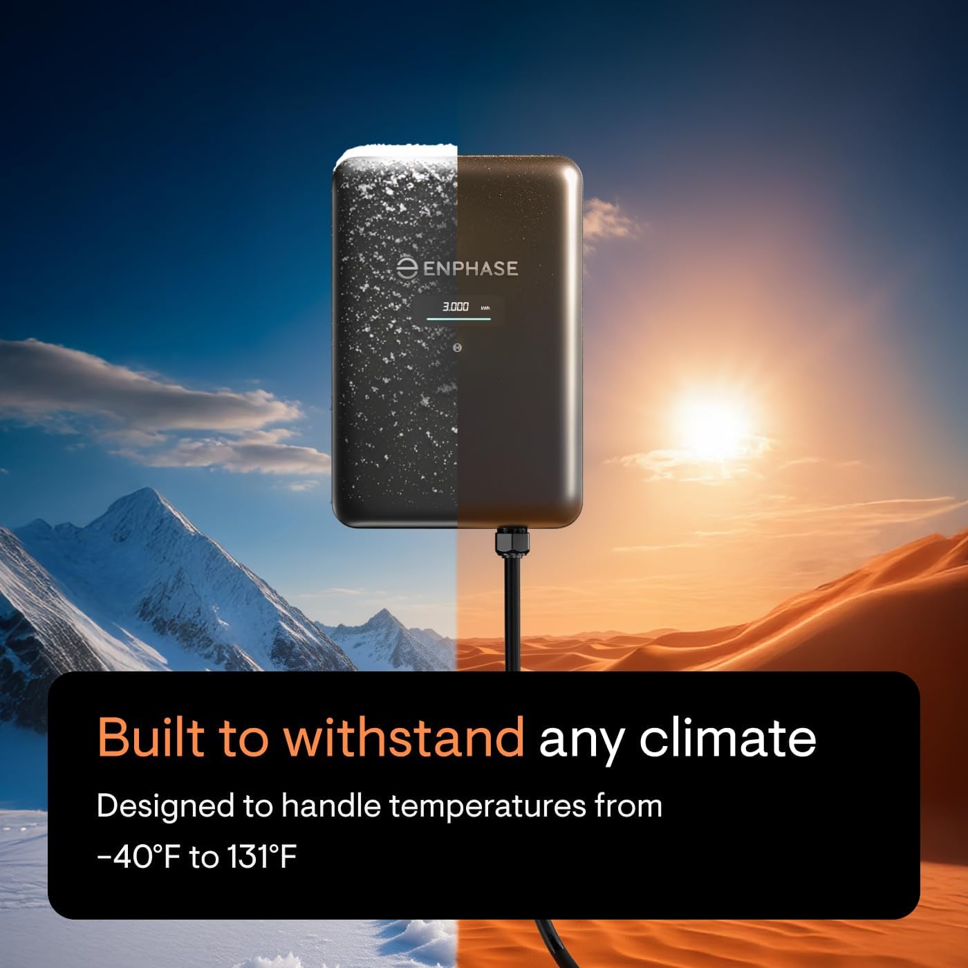 Enphase IQ EV Charger 2 | 40A Smart Level 2 Charger (up to 9.6 kW, 240 V) | Wi-Fi + Bluetooth | NEMA 14-50 Plug | UL Certified | 25 ft Cable | J1772 | Indoor/Outdoor