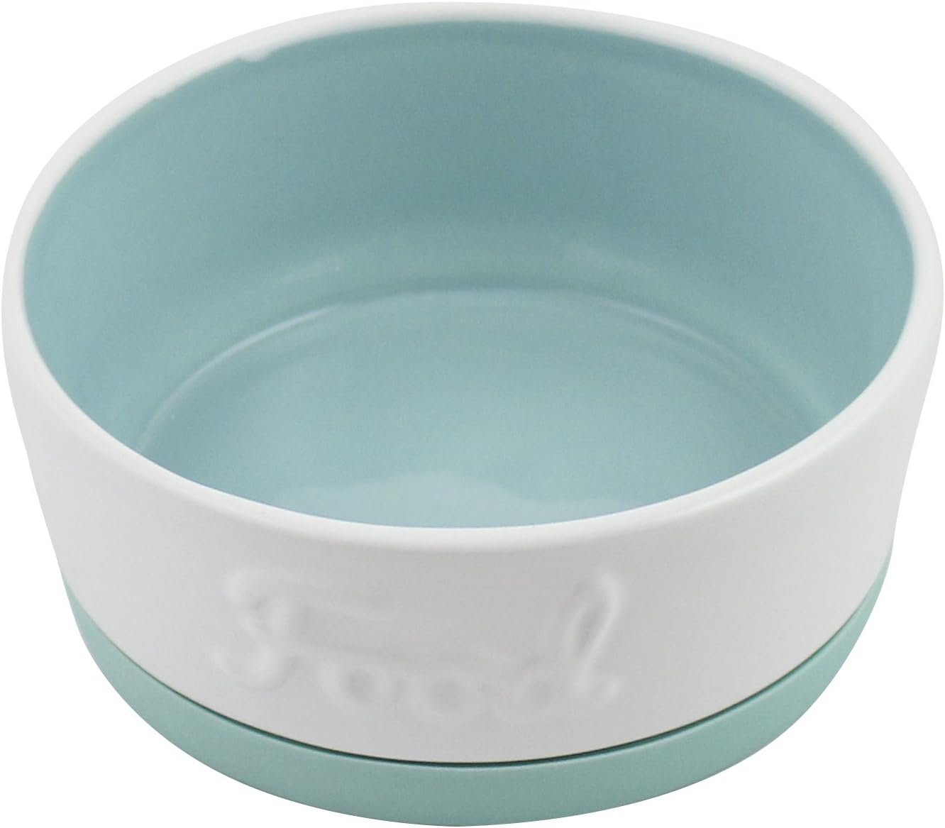 Winifred & Lily Ceramic Pet Bowl for Food & Water, with Non-Skid Rubber Bottom for Small, Large Dogs and Cats