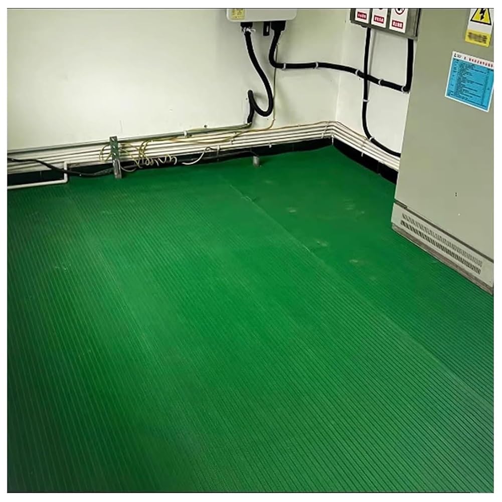 Tappetino in gomma isolante ad alta tensione, 6000 V, resistente, antiscivolo, per uso industriale e domestico, conforme agli standard OSHA, tappetino di protezione elettrica