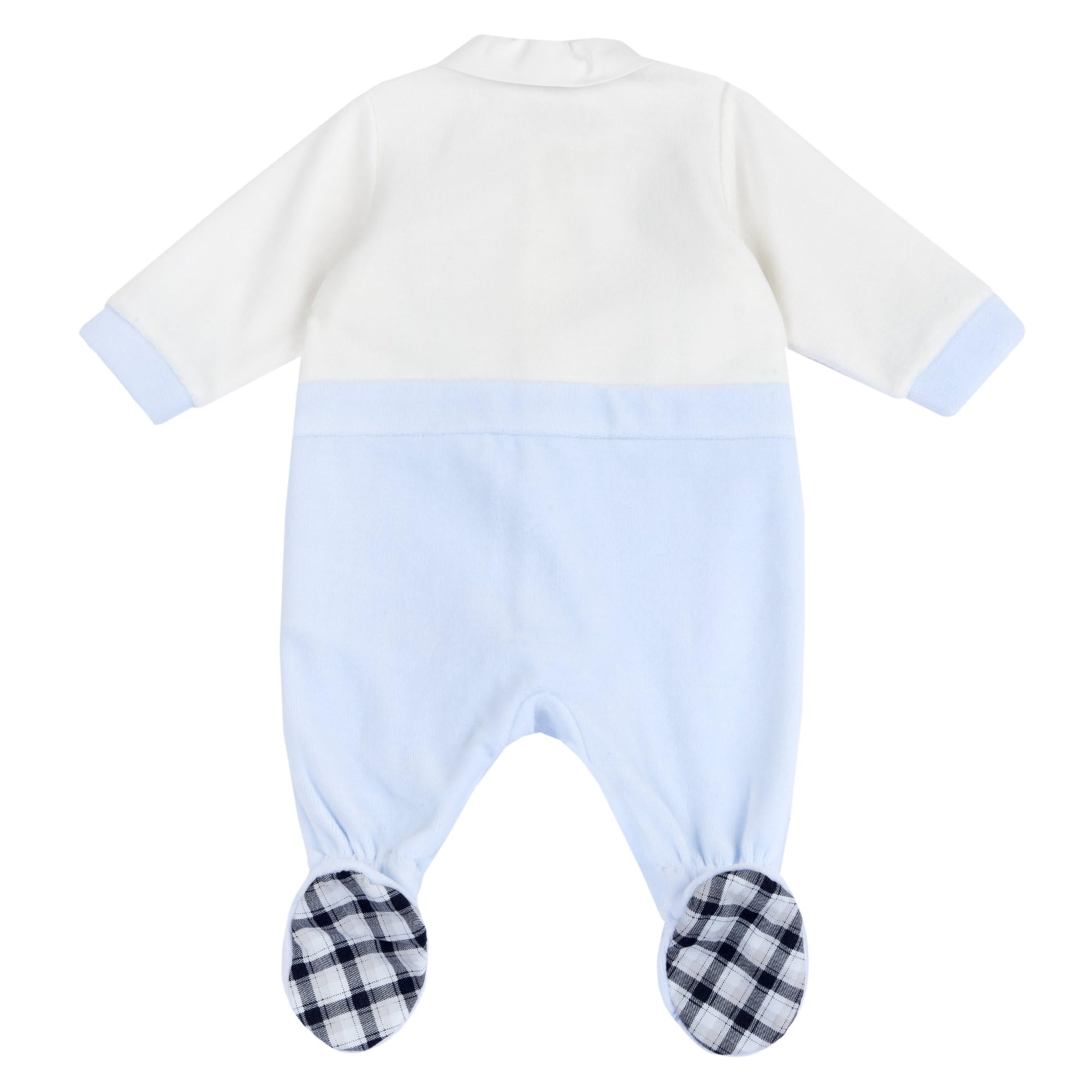 Chicco, Tutina Neonato, con Comoda Apertura Frontale con Bottoncini, in Calda e Morbida Ciniglia, Lavabile in Lavatrice, Abbigliamento Neonato 0-24 Mesi, Idea Regalo Nascita, Designed in Italy
